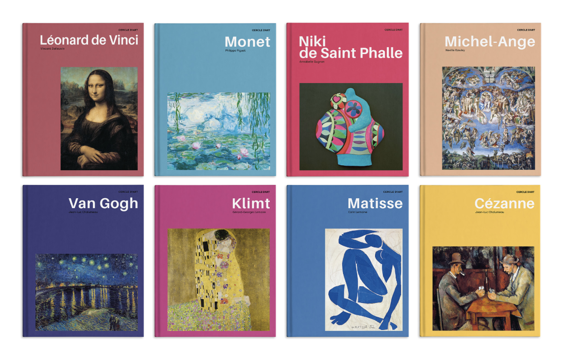 Collection Art - livre d'art des éditions Cercle d'Art - monographies de grands artistes - couvertures