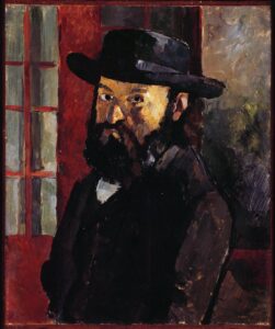 Autoportrait au chapeau de feutre noir (vers 1879) - Cézanne