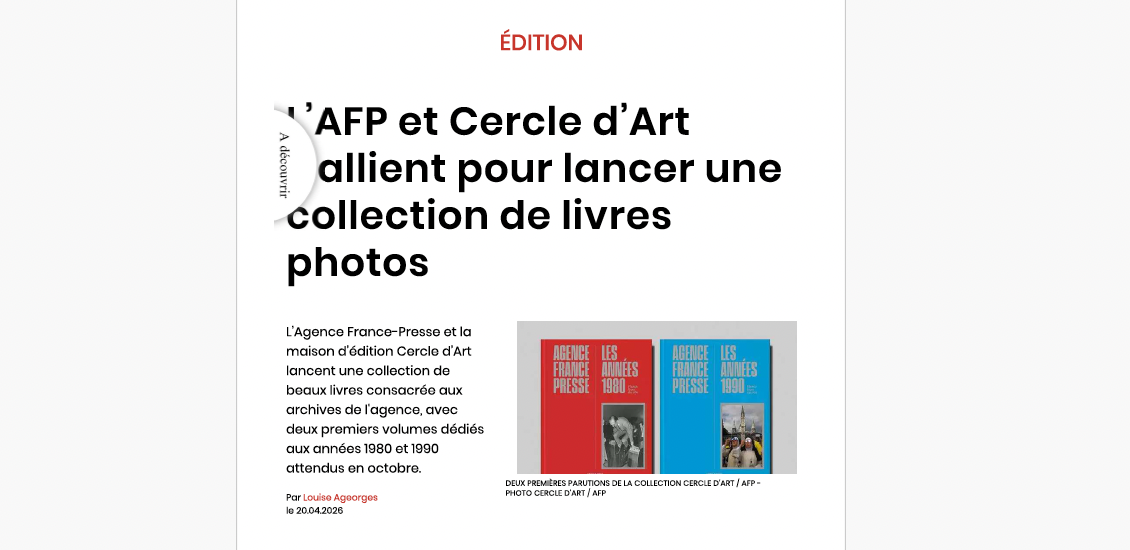 AFP livres photos