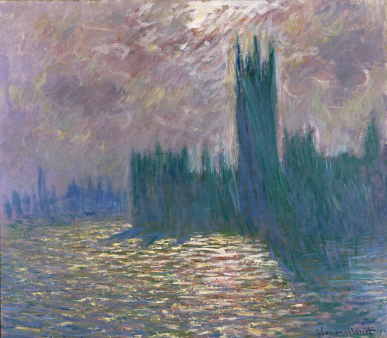 Londres, le parlement, reflets sur la Tamise podcast des éditions cercle d'Art