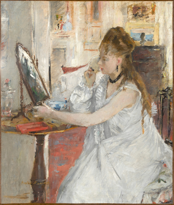 Jeune femme se poudrant de Berthe Morisot podcast Cercle d'Art Les voix de l'Art